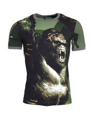 Dolce & Gabbana Green Gorilla Cotton Short Sleeves T-shirt - IT46 | S - T-Shirts