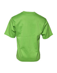 Dolce & Gabbana Green Graphic Printed Round Neck T-shirt - IT48 | M - T-Shirts