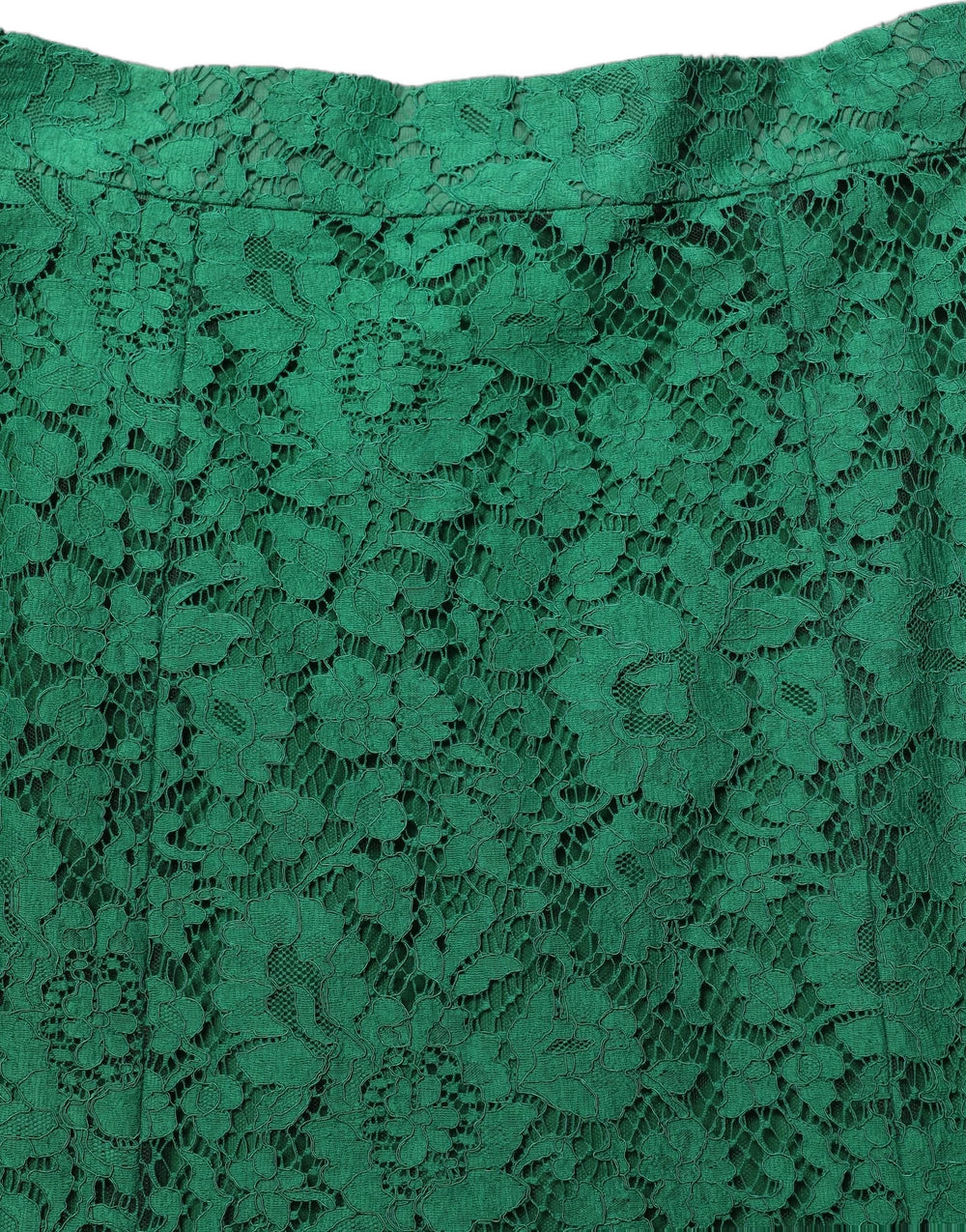 Dolce & Gabbana Green Lace High Waist Mermaid Midi Skirt - IT46|XL