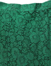 Dolce & Gabbana Green Lace High Waist Mermaid Midi Skirt - IT46|XL