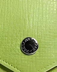 Dolce & Gabbana Green Leather Handbag Clutch Mini Purse Pouch Tablet Case - Envelope Clutches