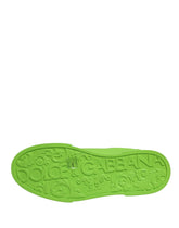Dolce & Gabbana Gröna Sneakers i Läder Portofino Low Top