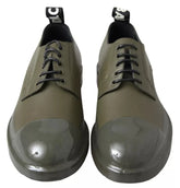 Dolce & Gabbana Sapatos de Vestir com Solado de Borracha em Pele Verde - EU41/US8