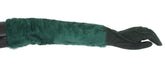 Dolce & Gabbana Green Leather Xiangao Fur Elbow Gloves - 8|M