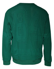 Dolce & Gabbana Green Logo Nylon Crew Neck Pullover Sweater - IT54 | XL - Sweaters