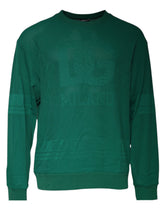 Dolce & Gabbana Green Logo Nylon Crew Neck Pullover Sweater - IT54 | XL - Sweaters
