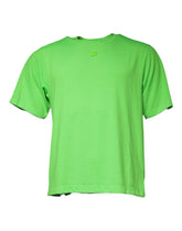 Dolce & Gabbana Green Logo Round Neck Short Sleeves T-shirt - IT48 | M - T-Shirts