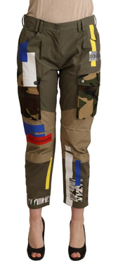 Dolce & Gabbana Green Military Cargo Trouser Cotton Pants - Cargo Pants