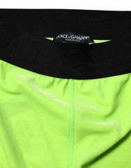 Dolce & Gabbana Green Nylon Slim Fit Leggings Pants - IT40|S - Leggings