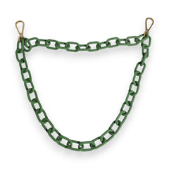 Dolce & Gabbana Green Plexy Acrylic Chunky Gold Hardware Wallet Chain - Wallet Chains