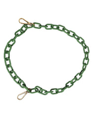 Dolce & Gabbana Green Plexy Acrylic Chunky Gold Hardware Wallet Chain - Wallet Chains