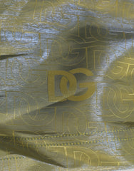 Dolce & Gabbana Green Polyester Metallic Logo Print Men Swimwear - IT4 | S - Swim Boxers