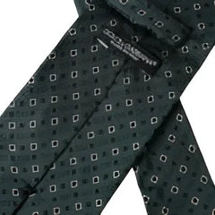 Dolce & Gabbana Green Silk Branded Logo Adjustable Men Tie - Neckties