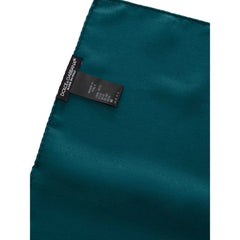 Dolce & Gabbana Green Silk Pocket Square - Handkerchiefs