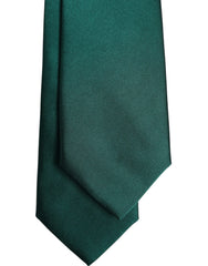 Dolce & Gabbana Green Solid Cotton Adjustable Necktie Tie - Neckties