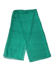 Dolce & Gabbana Green Stole Silk Neck Wrap Shawl Scarf