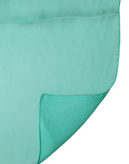 Dolce & Gabbana Green Stole Silk Neck Wrap Shawl Scarf