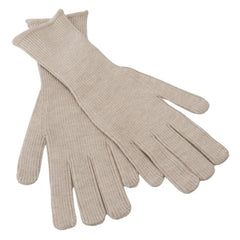 Dolce & Gabbana Ivory Cashmere Silk Hands Mitten Mens Gloves - 9|M - Gloves & Mittens