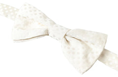 Dolce & Gabbana Ivory Fantasy Pattern Adjustable Neck Papillon Bow Tie - Neckties