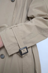 Dolce & Gabbana Khaki Double Breasted Trench Coat Jacket - IT46|XL - Trench Coats