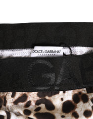 Dolce & Gabbana Leopard Print Black Waistband Cotton Underwear - IT4 | L - Briefs