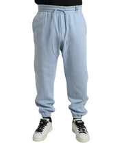 Dolce & Gabbana Light Blue Cotton Sweatpants Men Jogger Pants - IT48 | M - Joggers