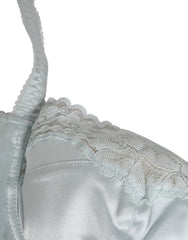 Dolce & Gabbana Light Blue Silk Semi-Padded Balconette Underwear - IT4 | L - Bras