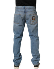 Dolce & Gabbana Light Blue Washed MidWaist Classic Denim Jeans - IT48 | M