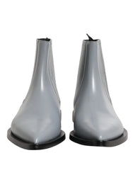 Dolce & Gabbana Light Gray Chelsea Short Ankle Boots Shoes - EU44/US11