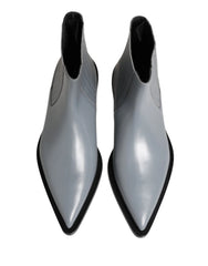 Dolce & Gabbana Light Gray Chelsea Short Ankle Boots Shoes - EU44/US11