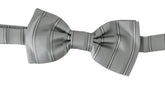 Dolce & Gabbana Light Gray Lining Adjustable Neck Butterfly Bow Tie - Neckties