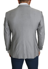 Dolce & Gabbana Light Gray Single Breasted SARTORIA Blazer - IT50 | L - Sport Jackets