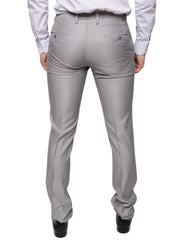 Dolce & Gabbana Light Gray Wool Dress Pants - IT44 | XS - Trousers