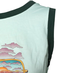 Dolce & Gabbana Light Green Graphic Print Sleeveless Tank T-shirt - IT46|XL - Tank Tops