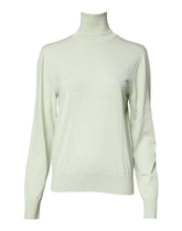 Dolce & Gabbana Light Green Wool Turtleneck Pullover Sweater - IT44 | XS - Sweaters
