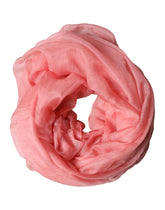 Dolce & Gabbana Light Pink Cashmere Neck Wrap Shawl Scarf