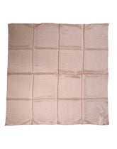 Dolce & Gabbana Light Pink Silk Blend Square Foulard 87.5cm x86.5cm Scarf