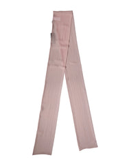 Dolce & Gabbana Light Pink Silk Neck Wrap Shawl Stole 272cm x 120cm Scarf