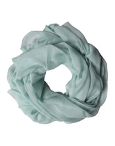 Dolce & Gabbana Light Teal Silk Stole Neck Wrap Shawl Scarf