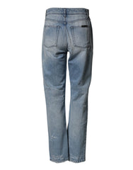 Dolce & Gabbana LightBlue Ripped Washed BOYFRIEND Denim Jeans - IT40|S