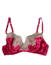 Dolce & Gabbana Magenta Floral Lace Silk Non Wire Bra Underwear - Bras