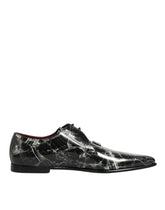 Dolce & Gabbana Marbled Pattern Dress Lace Up Derby Shoes - EU44/US11 - Flats