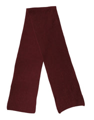 Dolce & Gabbana Maroon Cashmere Knitted NeckWrap Shawl Scarf - Scarves & Shawls
