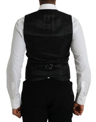 Dolce & Gabbana Maroon Satin Silk Waistcoat Dress Formal Vest - IT46 | S - Vests