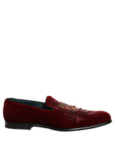 Dolce & Gabbana mahagónyszínű csillogó díszített öltöny papucs - EU43/US10