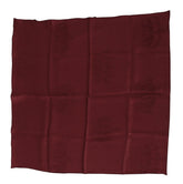 Dolce & Gabbana Maroon Silk Crown Square Wrap Handkerchief Scarf - Scarves & Shawls