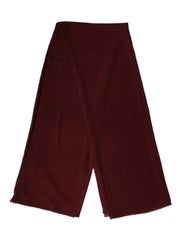 Dolce & Gabbana Maroon Silk Stole Neck Wrap Shawl Men 200cm x 130cm Scarf