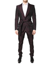 Dolce & Gabbana Maroon Single Breasted Formal 2 Piece Suit - IT48 | M - Pant Suits