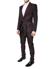 Dolce & Gabbana Maroon Single Breasted Formal 2 Piece Suit - IT48 | M - Pant Suits