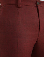 Dolce & Gabbana Maroon Wool Men Skinny Dress Pants - IT48 | M - Trousers